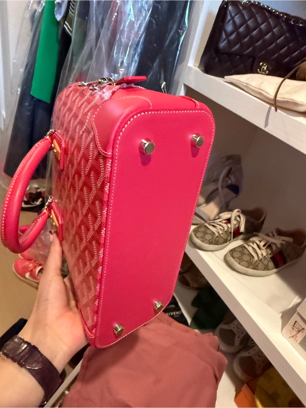 BNIB Goyard Sac Vendome Fuschia Mini - Picture 4 of 9